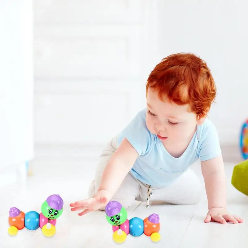 Lovely Cartoon Caterpillar Clockwork Vintage Toys Wind-up Classical Toy Random Early Education Intelligence Development Lovely Cartoon Caterpillar Clockwork Vintage Toys Wind-up Classical Toy Random Early Education Intelligence Development