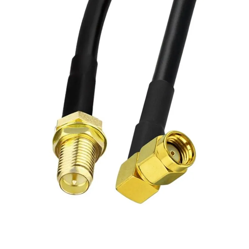 Cable Coaxial SMA macho a SMA macho RG58, 1M, 3M, 5M, 10M, 20M, enchufe SMA 3G, 4G, Cable de extensión de antena WiFi, adaptador de conector Pigtail