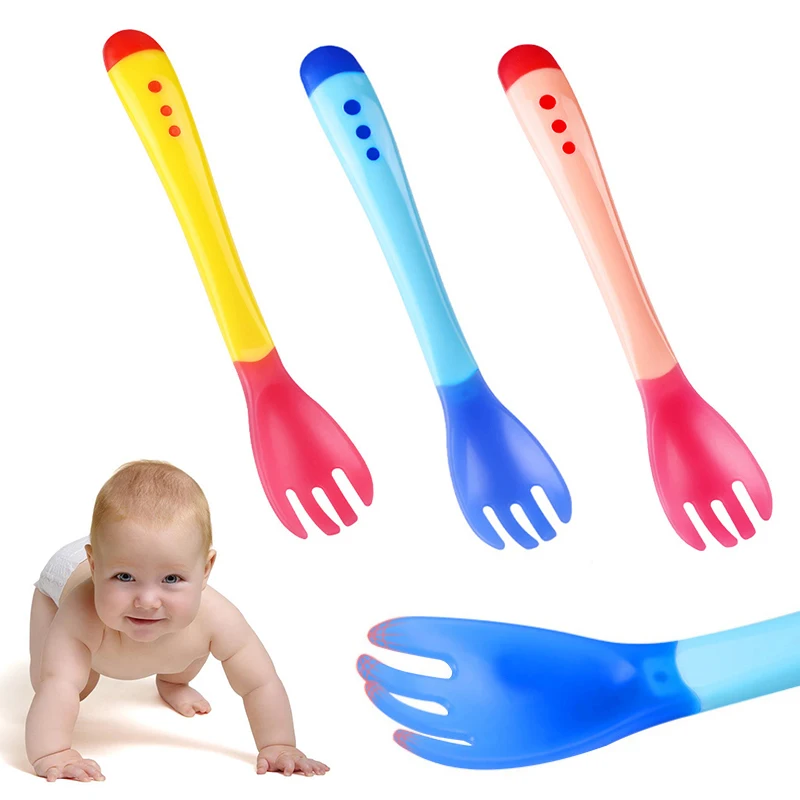 Kids Learning Tableware Baby Feeding Spoon Soft Food Grade Silicone Spoon L 