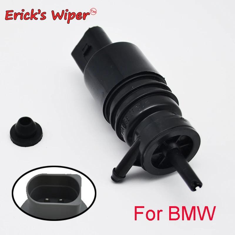 Erick's Wiper Front Windshield Windscreen Washer Pump Motor with Grommet For BMW X3 E83 F25 X5 E53 SINGLE OUTLET WATER | Автомобили и