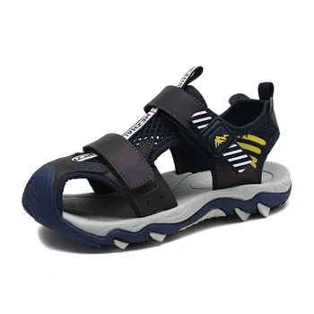 

summer boys sandals children sandalias colorful leather beach shoes for boy kids sandal size 28-39 TD7351