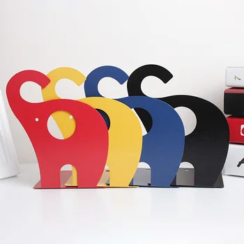 

Cartoon Elephant Metal Bookends Children School Library Desk Study Home Office Decoration Gift 4 Color