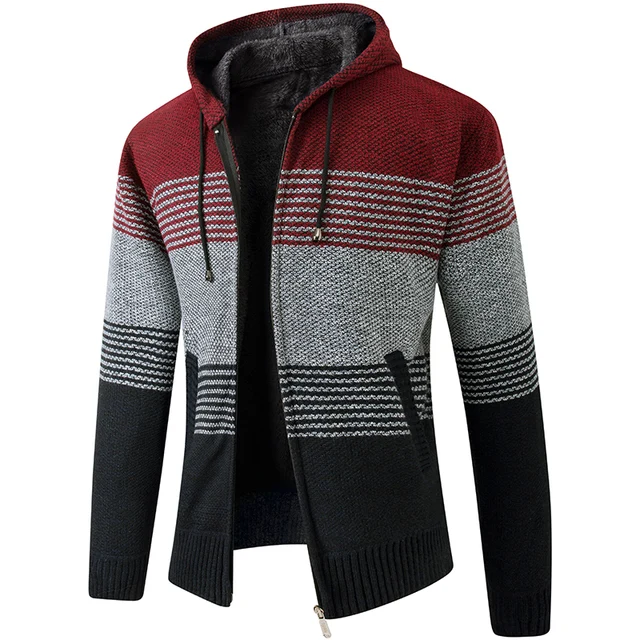 2022 Men Warm Autumn Winter Sweater With Zipper Casual Wear 2