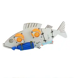Электрические бионические игрушки DIY электрическая Механическая рыба научная школа эксперимент проекты для детей учебный комплект