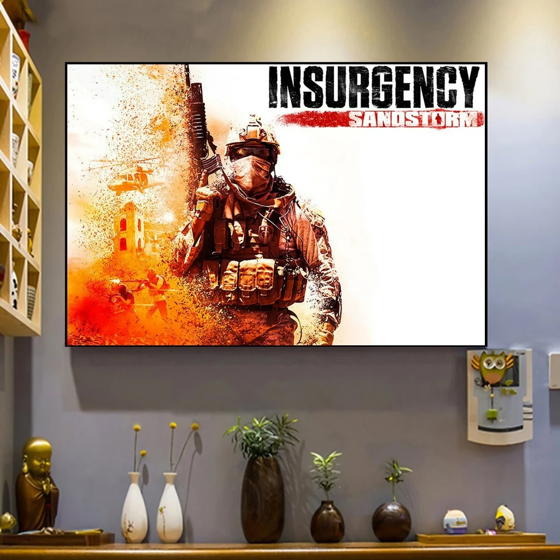 Assicurazione Sandstorm Videogioco Poster Wall Art Canvas Painting Camera Da Letto Soggiorno Decorazione Domestica (Senza Cornice)