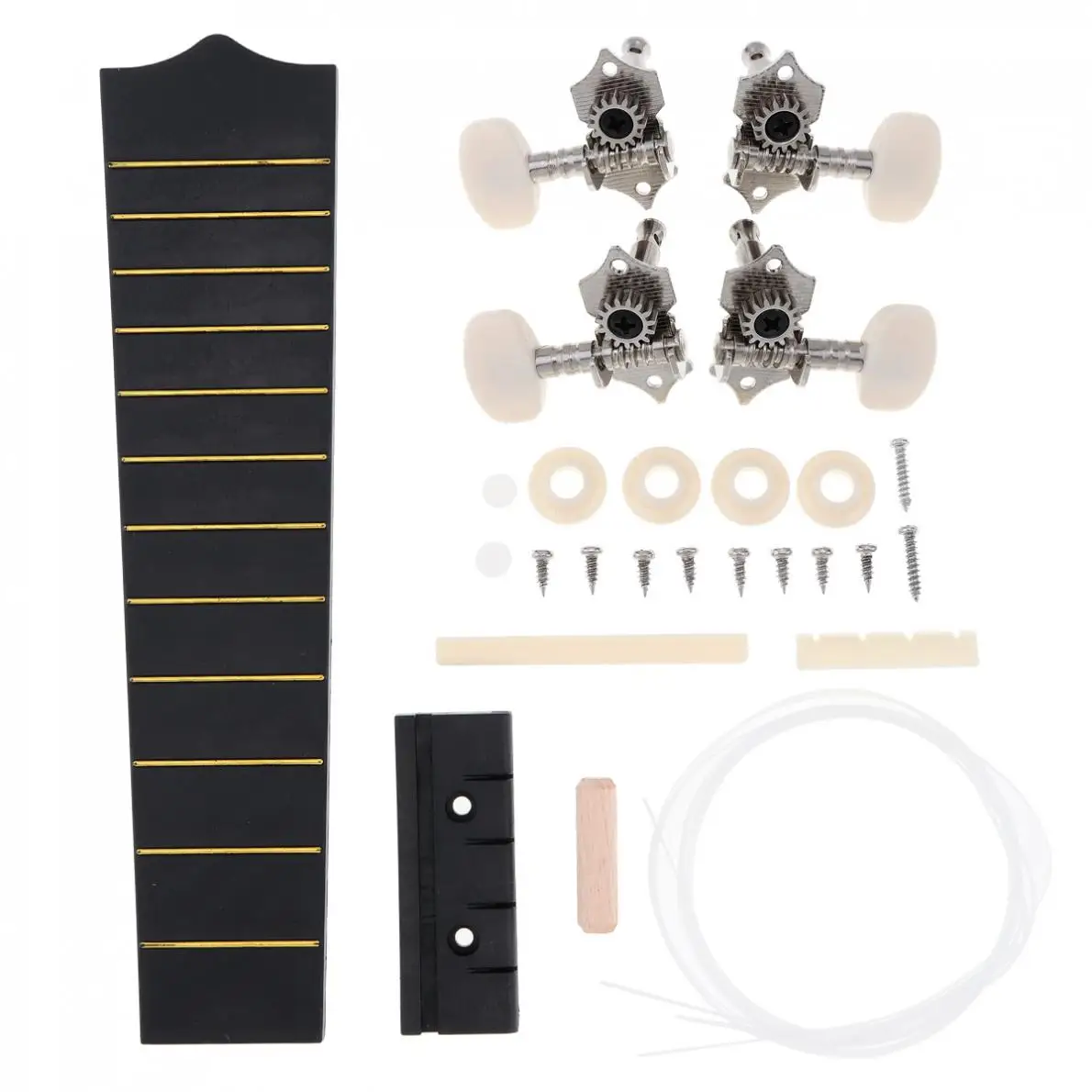 21 дюймов Cutaway Гавайские гитары укулеле DIY Kit липа сопрано Гавайские гитары картина ручной работы для родителей-детей акции DIY Гавайские гитары