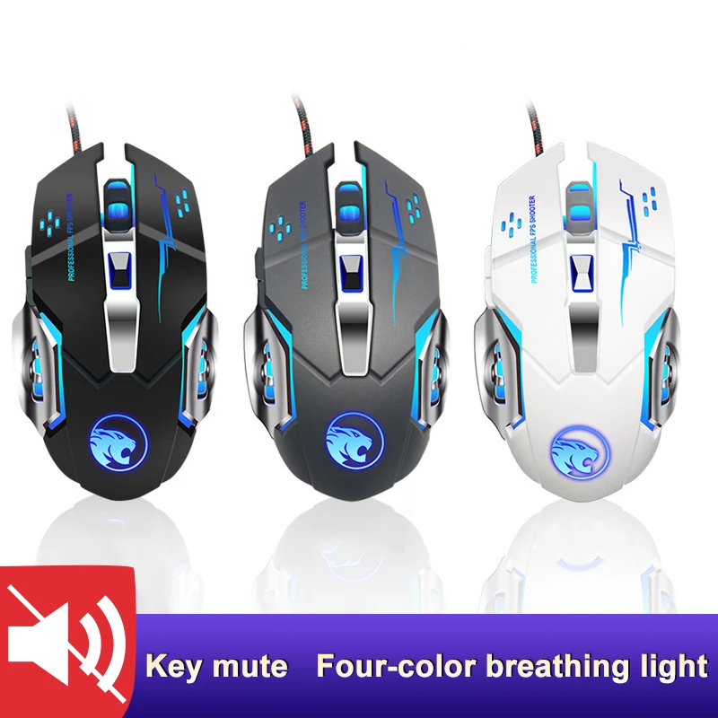 

Programmable Wired Gaming Mouse RGB Backlit Ergonomic Mouse Backlight 3200 DPI for Windows PC Gamers