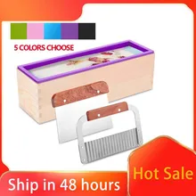 1200g Silikon Seife Mould Rechteckige Toast Loaf Mold Handgemachte Form Seife, Der Werkzeug Liefert Holz Box Kuchen Dekorieren Werkzeuge