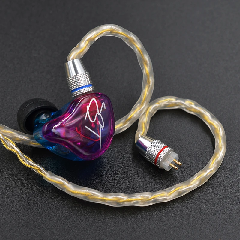 KZ Earphones Gold Silver Mixed plated Upgrade cable Headphone wire for Original ZS10 Pro ZSN ZS10 AS10 AS06 ZST ES4 ZSN Pro AS16