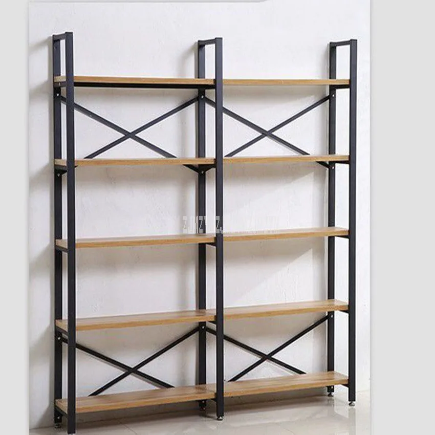 

160*34*182cm Floor Corner Shelf Wood Rack Steel Frame Book Goods Storage Rack Organizer BookShelf Living Room Corner Shelf