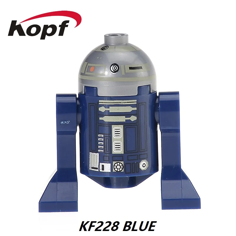 

Single Sale Space BB8 Blue R3-D5 Bofa Fett R2D2 Luke Skywalker Hoth Wampo Cave Model Building Blocks Toys for Kids KF228