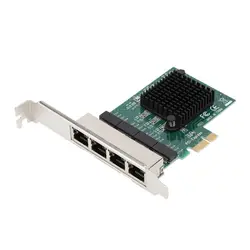 8104-T4 PCI-E 4 порта гигабитная сетевая карта сервер 4xRTL8111G основной чип управления