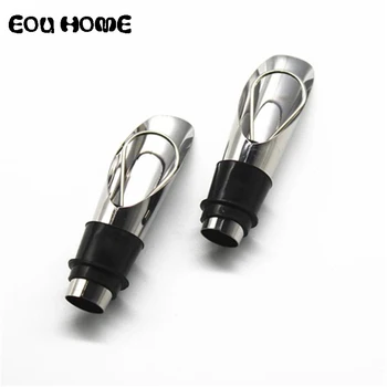 

3PC Stainless Steel Bar Tools Wine Stopper Pouring Device Dual Wine Bottle Stopper Guide Liquor Pourers Free Flow Bottle Stopper