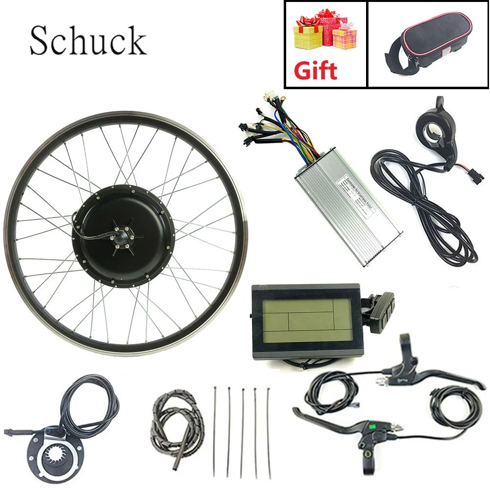 Disc and V brake electric bike conversion kit 26-29/'/' 700C rear hub motor wheel