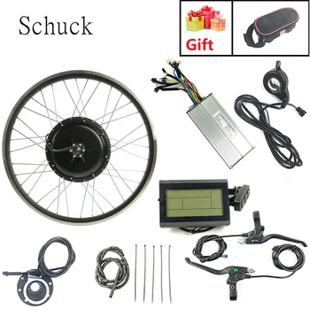 

Schuck Electric Bicycle Conversion Kit 48V1500W frontwheel brushless toothless motor has LCD3display with spoke and rim