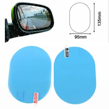 

Auto Rainproof sticker 2pcs Waterproof Rearview Mirror Anti-Fog Protective