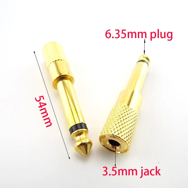 Adaptateur audio 3.5 mm male / Jack 6.35 mm femelle - C118