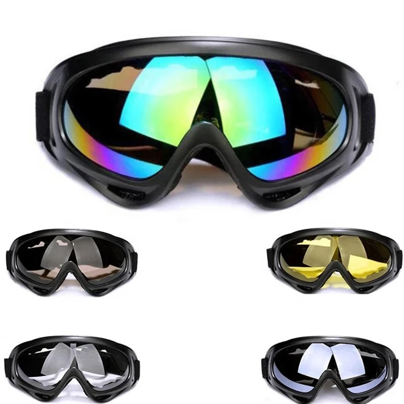 Black Frame Anti-Fog UV Snow Snowboard Ski Skating Skiing Goggles Tinted Lens