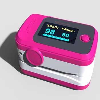 

CE/FDA Pulse Oximeter Visual&Sound Alarm SPO2 PR Record 8 Hours Sleep Measure Solid Waveform Blood Oxygen Monitor