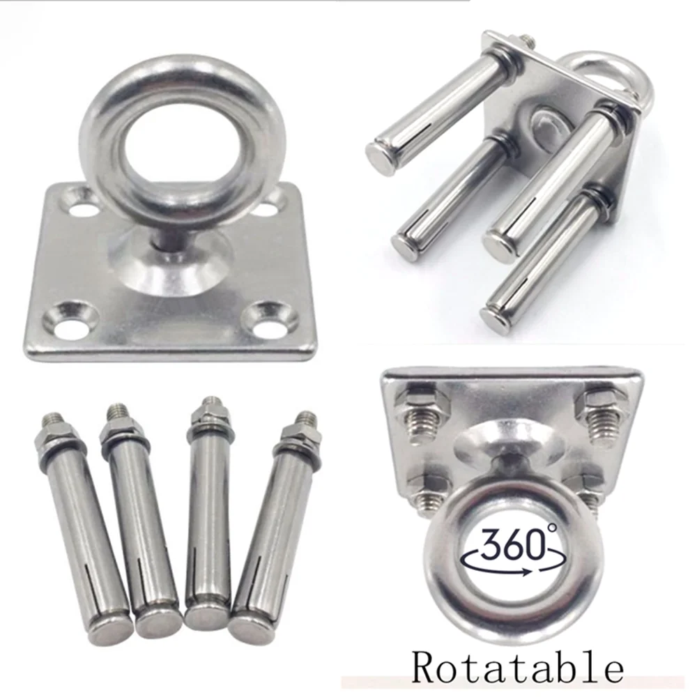 304 Stainless Steel Suspension Bracket Hammock Mount Ceiling Hook Anchor Hanger For Gym Training Aerial Yoga Sex Swing Hanging