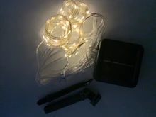 String-Lights Garland Holiday-Decor Solar-Lamp Fairy Patio Garden Window Christmas-Party