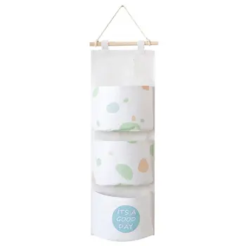 

3 Grid Hanging Digital Mobile Phone Storage Hanging Bag Storage Bag Wall Hanging Oxford Fabric Mobile Phone Cloth Bag