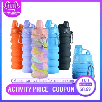 

Multifunction Pet Silicone Folding Bowl Traveling Outdoor Portable Pet Food Bowl Dog Bowl Water Bowl Sports water bottle