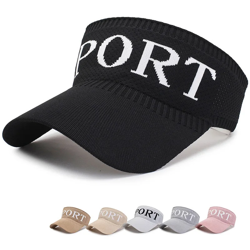 

Fashion Men Women Sport Headband Classic Adjustable Sun Sports Visor Hat Cap Baseball Cap Empty top hat