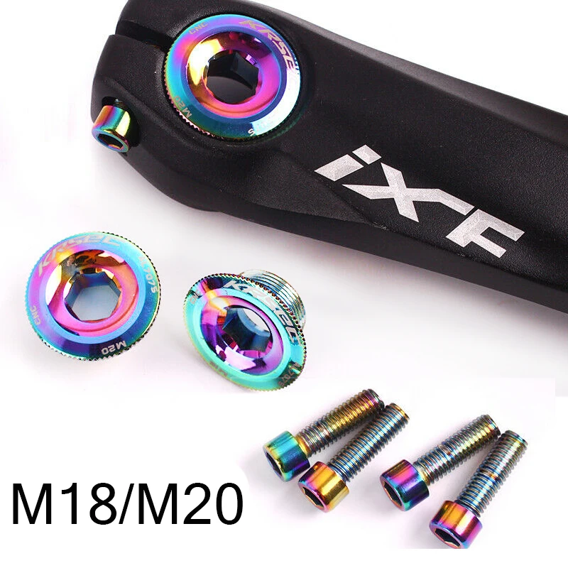 Dental Plate Cover Crank Screw Cap Aluminum M18 MTB Crankset Crank Cover SK