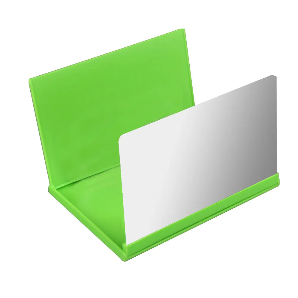 8 дюймов Портативный Универсальный дорожный телефон экран усилитель подставка держатель увеличенный кронштейн кино дисплей Домашний Складной 3D HD - Цвет: Green