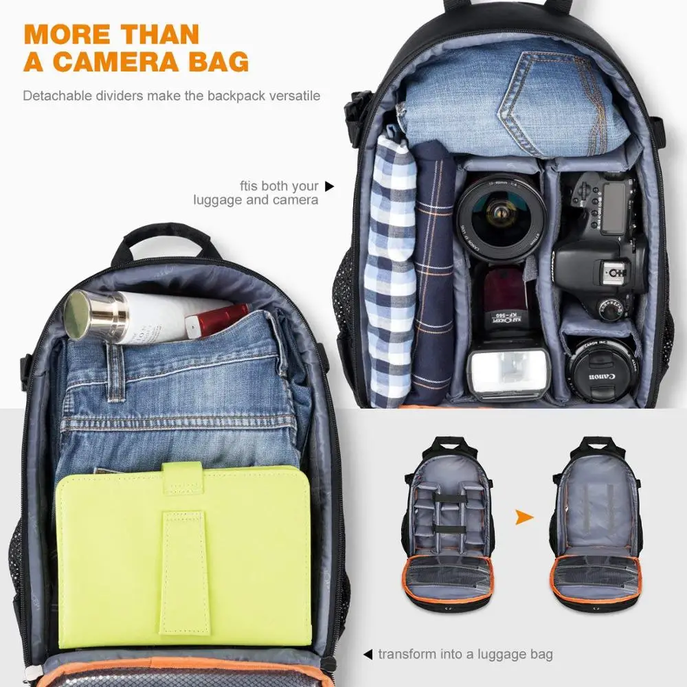  High quality Waterproof multi-functional Digital DSLR Camera Video Bag Small SLR Camera Bag for Pho