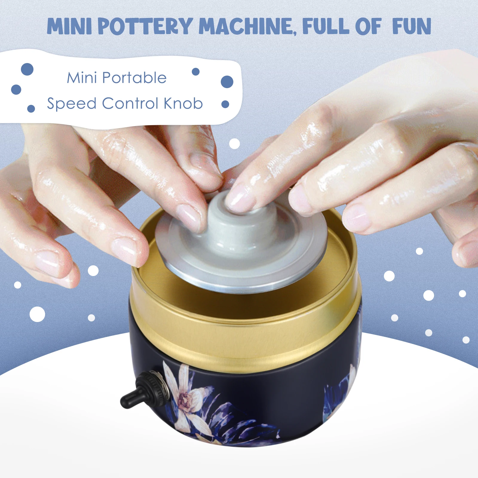 Potter's Wheel Electric Pottery Wheel Forming Machine Pottery Turntable With Tray & Sculpting Kit Ceramic Art Craft DIY Clay Tool pottery wheel,ceramic tools
