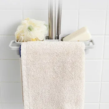 

Storage Organizer for Kitchen Sink Faucet Sponge Soap Cloth Drain Rack Holder Shelf No Drills Required WWO66