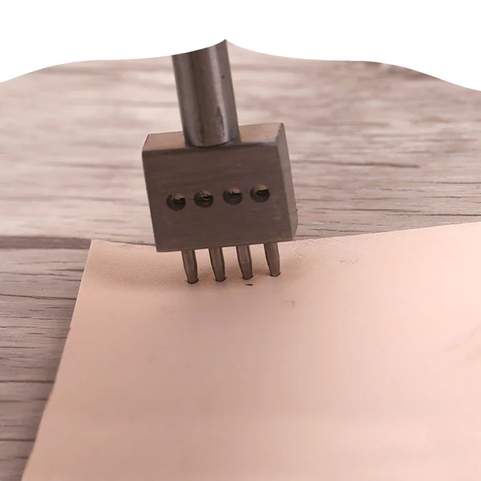 Round Leather Punching Tool DIY Handmade 2/4/6 Prong 4/5/6/8mm spacing