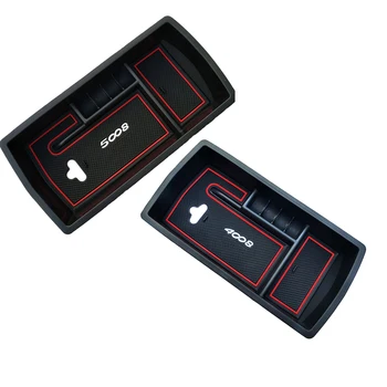 

Central Console Bin Easy Install Holder Arm Rest ABS Practical Container Car Tray Storage Box Durable For Peugeot 5008