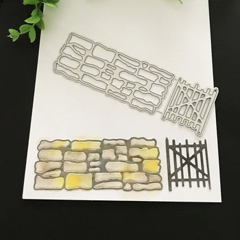 

Fence wall Gate Scrapbooking Dies Countrys Metal Cutting Dies Paper Card Decorative Craft Die Cut