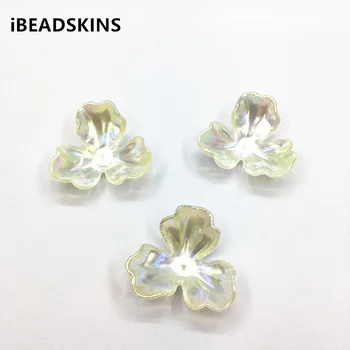 

New arrival! 35mm 50pcs Aurora/AB effect Petal beads for Earrings parts,Hand Made Headdress Necklace DIY/Findings Jewelry