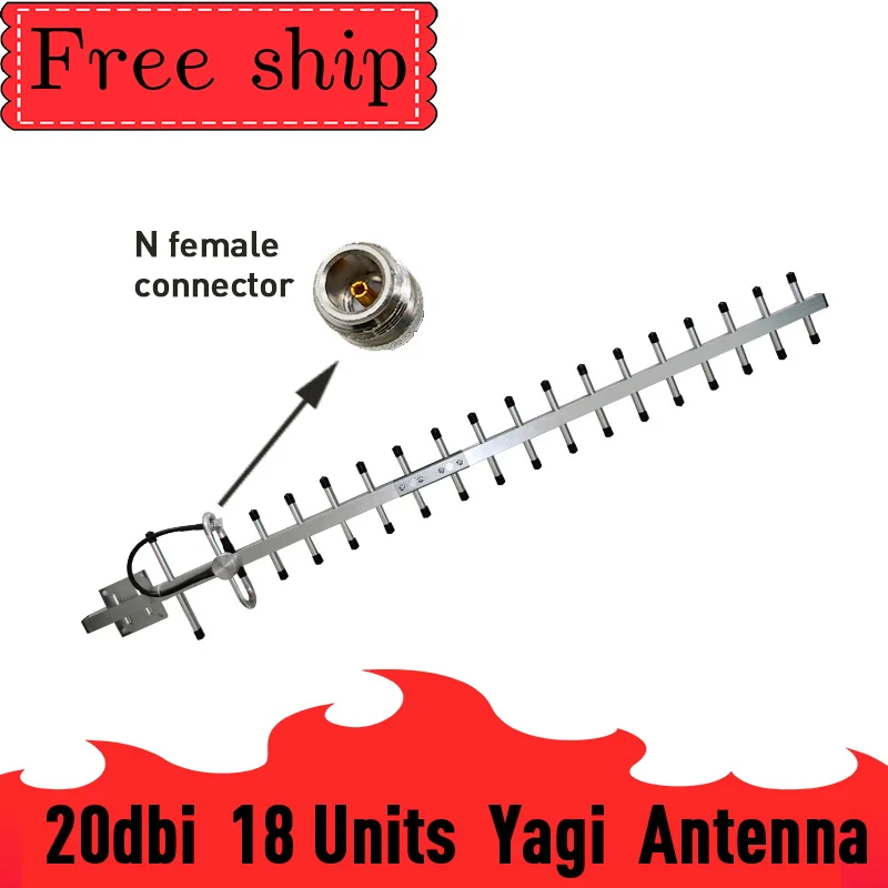 Ceny 2g 3g 4g antena 20dBi zysk antena yagi 700 2700mhz antena zewnętrzna 3G 4g Lte zewnętrzna antena yagi z N żeńskim
