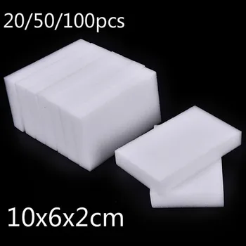

100*60*20mm 20/50/100 Pcs Magic Sponge Eraser Kitchen Office Bathroom Clean Accessory/Dish Cleaning Melamine Sponge Nano
