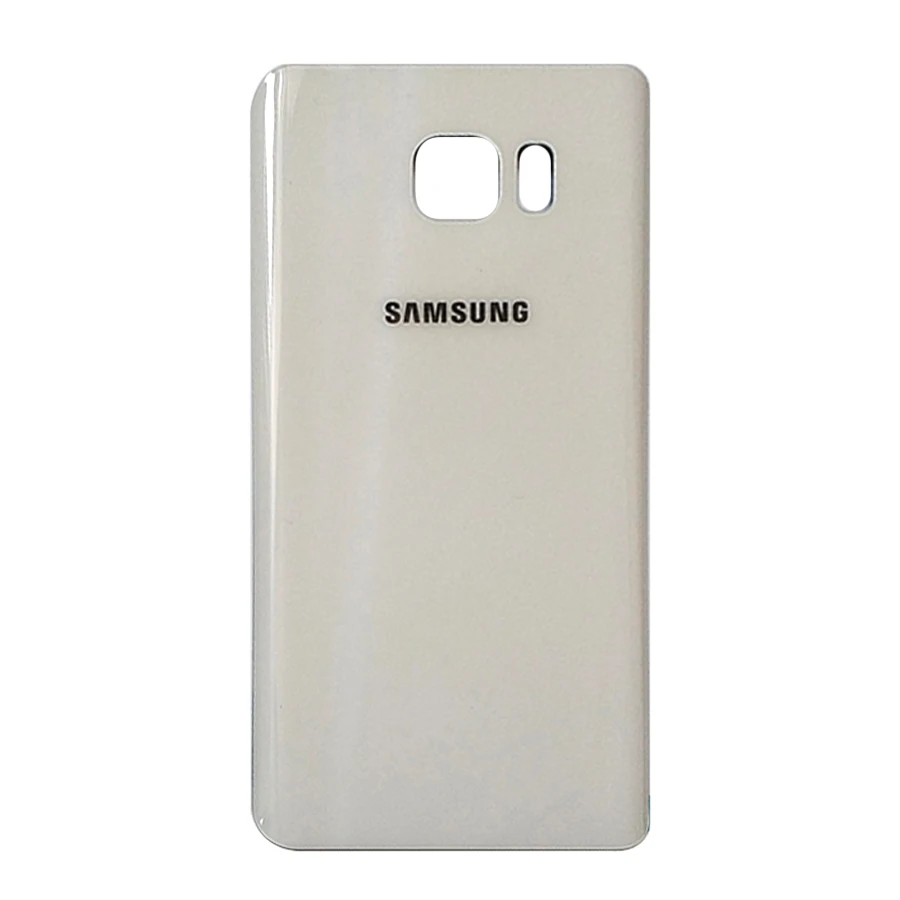 10 шт. чехол на заднюю панель для samsung Galaxy Note5 Note 5 N920 N920F, крышка на батарейку, задняя крышка на шасси, Запасное стекло - Цвет: White