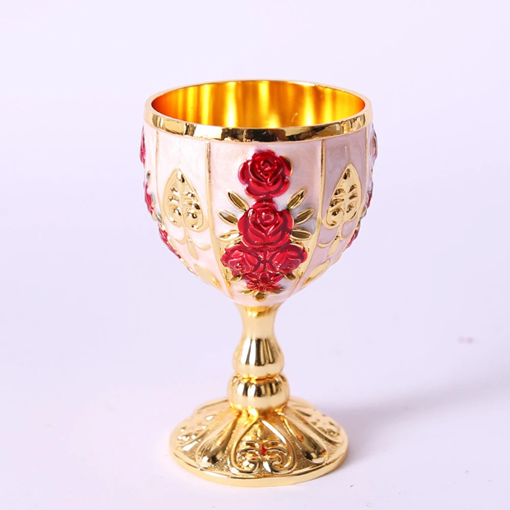 Glass Cup 30ML Wine Glasses Champagne Glasses Beverage Goblet Cocktail Cup Vintage European Style For Bar Home Decor