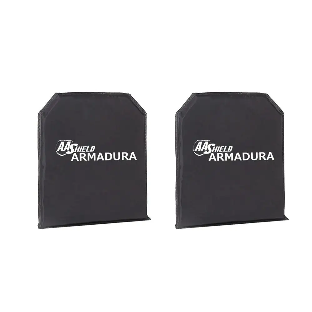 AA Shield Armadura Bulletproof & Stabproof Soft Body Armor Aramid Core NIJ IIIA Stab Resistand Plate Level II E2 10x12-T1 Pair |