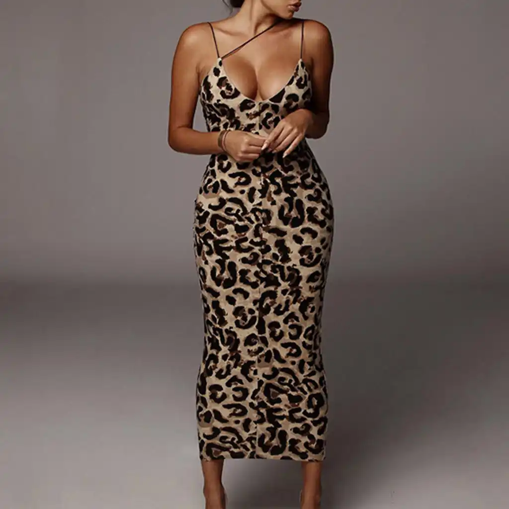 leopard print summer dress