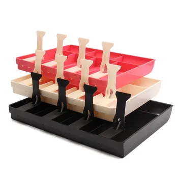

Black/Pink/White Money Cash Coin Register Insert Tray Replacement Cashier Drawer Storage Register Tray Box Classify Store