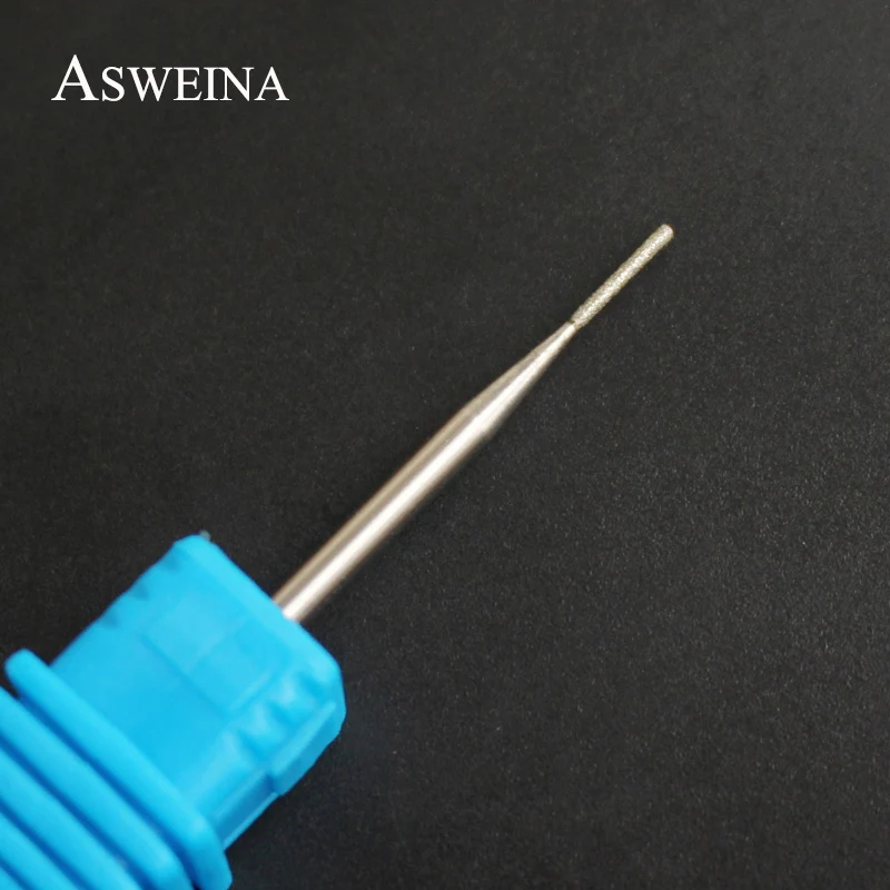 

ASWEINA 1Pcs 0.9MM Diamond Tiny Head Rotary Nail Salon Drill Bits Mounted On Nail Machine tools Electric Burr Milling Cutte