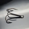 Brand New 50Pcs/lot Treble Fishing Hook In box High Carbon Steel Barbed  Hooks Fishing Tackle Round Bend Silver Fish Hook ► Photo 3/6