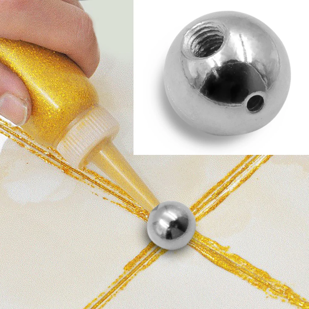 4pcs Ceramic Tile Pressed Ball Double Hole Pressure Seam Steel Ball Ceramic Floor Tile Grout Construction Tools Floor