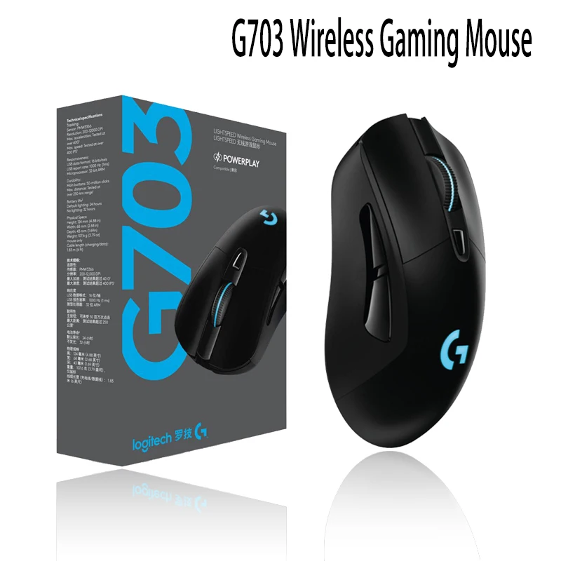 Беспроводная игровая мышь Logitech GPRO G903 G703 G304 G502 HERO G402 G300S G102 поддержка настольного