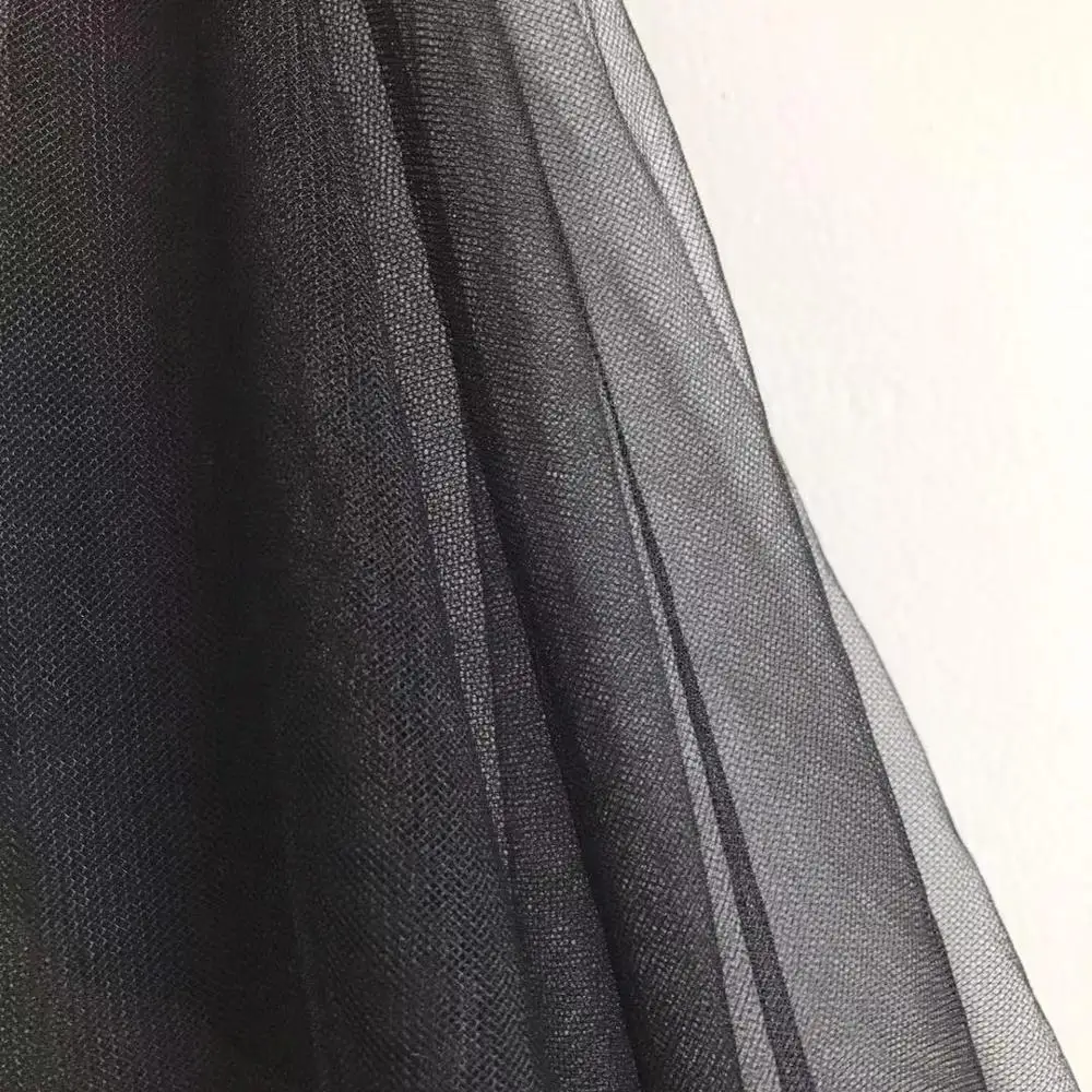 The Wedding Fabric Soft Tulle Black Decoration 100% Nylon Made Dress DIY Mesh | Дом и сад
