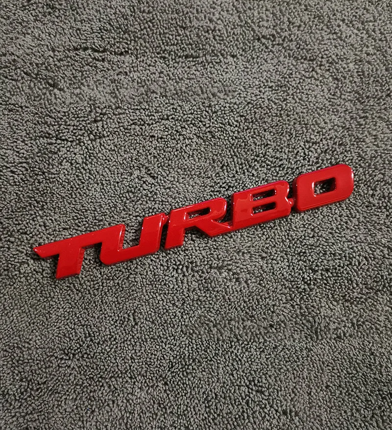 Фирменная 3D наклейка для стайлинга автомобилей Металлическая Эмблема Turbo задний значок задней двери для Ford Focus 2 3 ST RS Fiesta Mondeo Tuga Ecosport Fusion